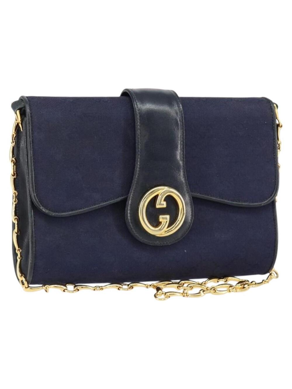Gucci Gg Canvas Horsebit Chain Shoulder #344487G54B